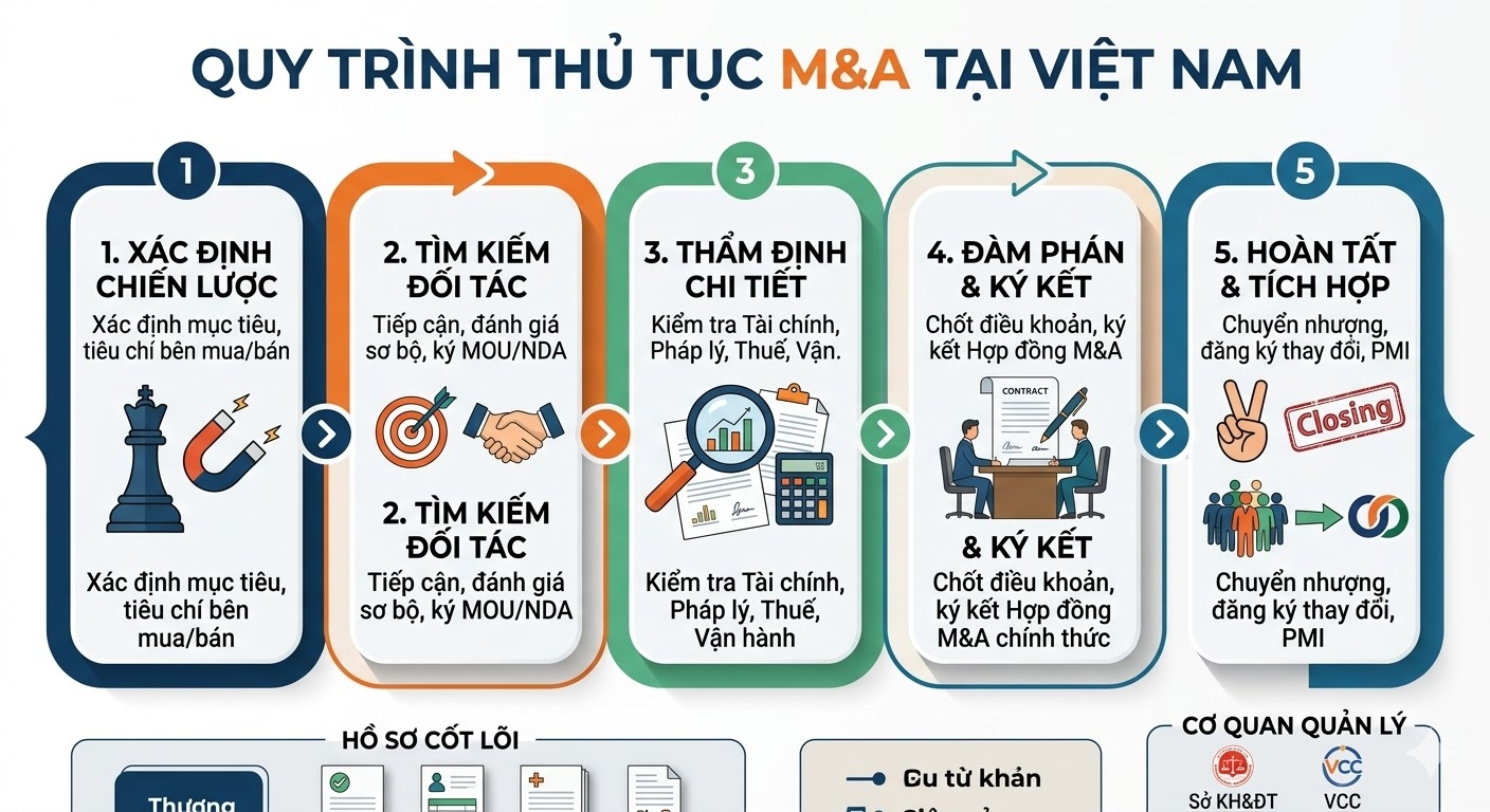 Chuyên thủ tục M&A
