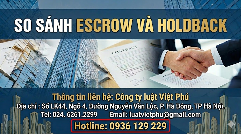 So sánh Escrow và Holdback