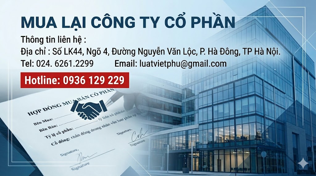 Thủ Tục Mua Lại Công Ty Cổ Phần