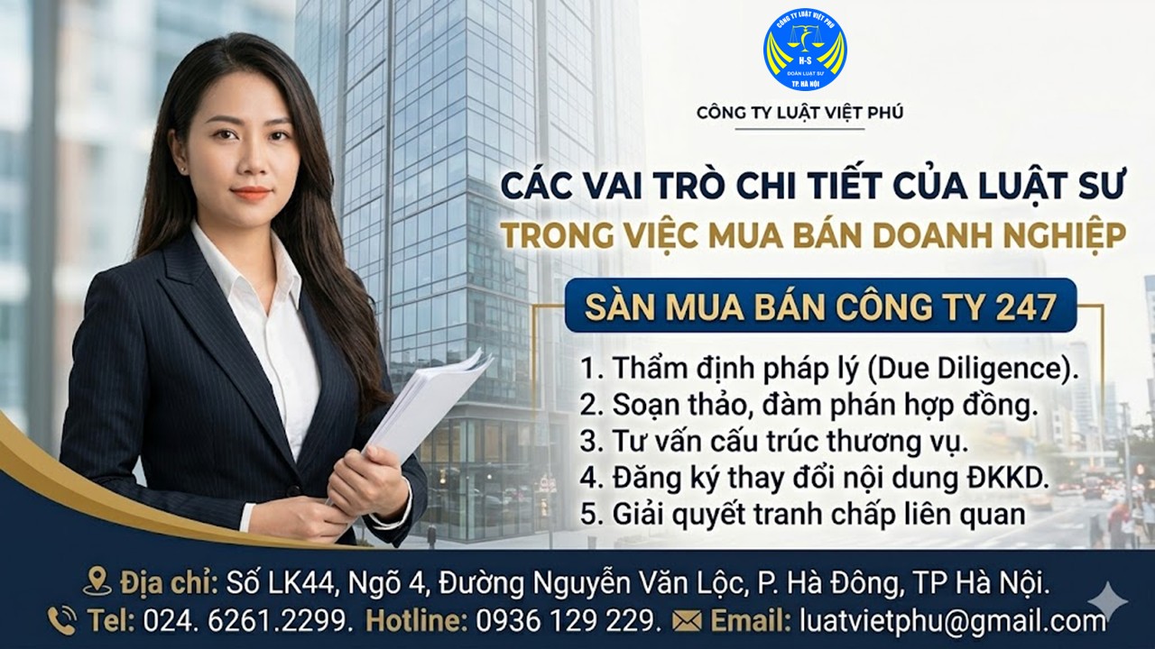 Các vai trò chi tiết của luật sư trong việc mua bán doanh nghiệp