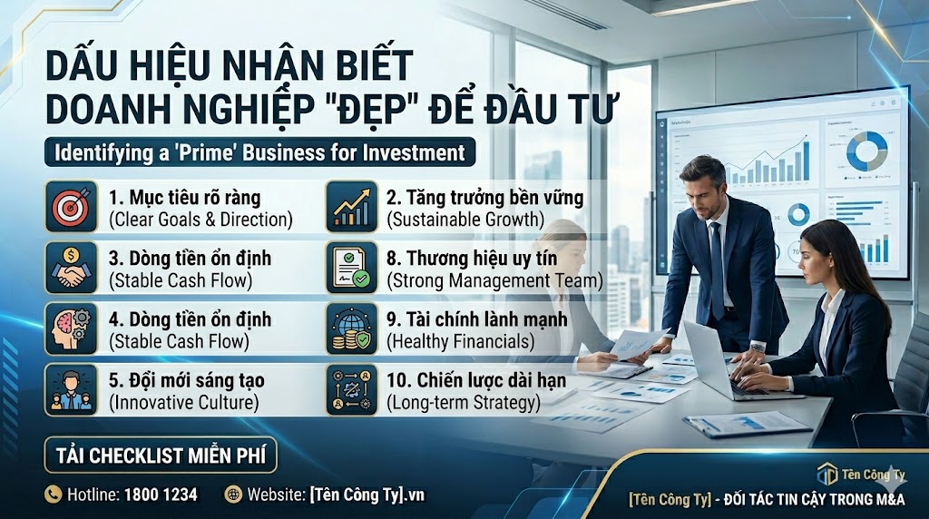 Dấu hiệu nhận biết doanh nghiệp "đẹp" để đầu tư