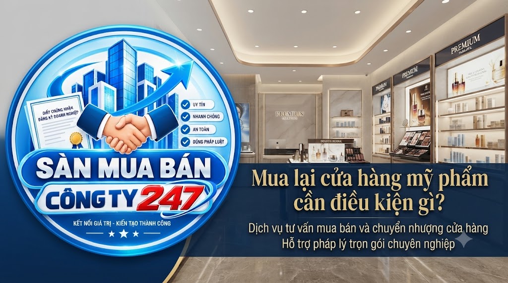Mua lại cửa hàng mỹ phẩm cần điều kiện gì?