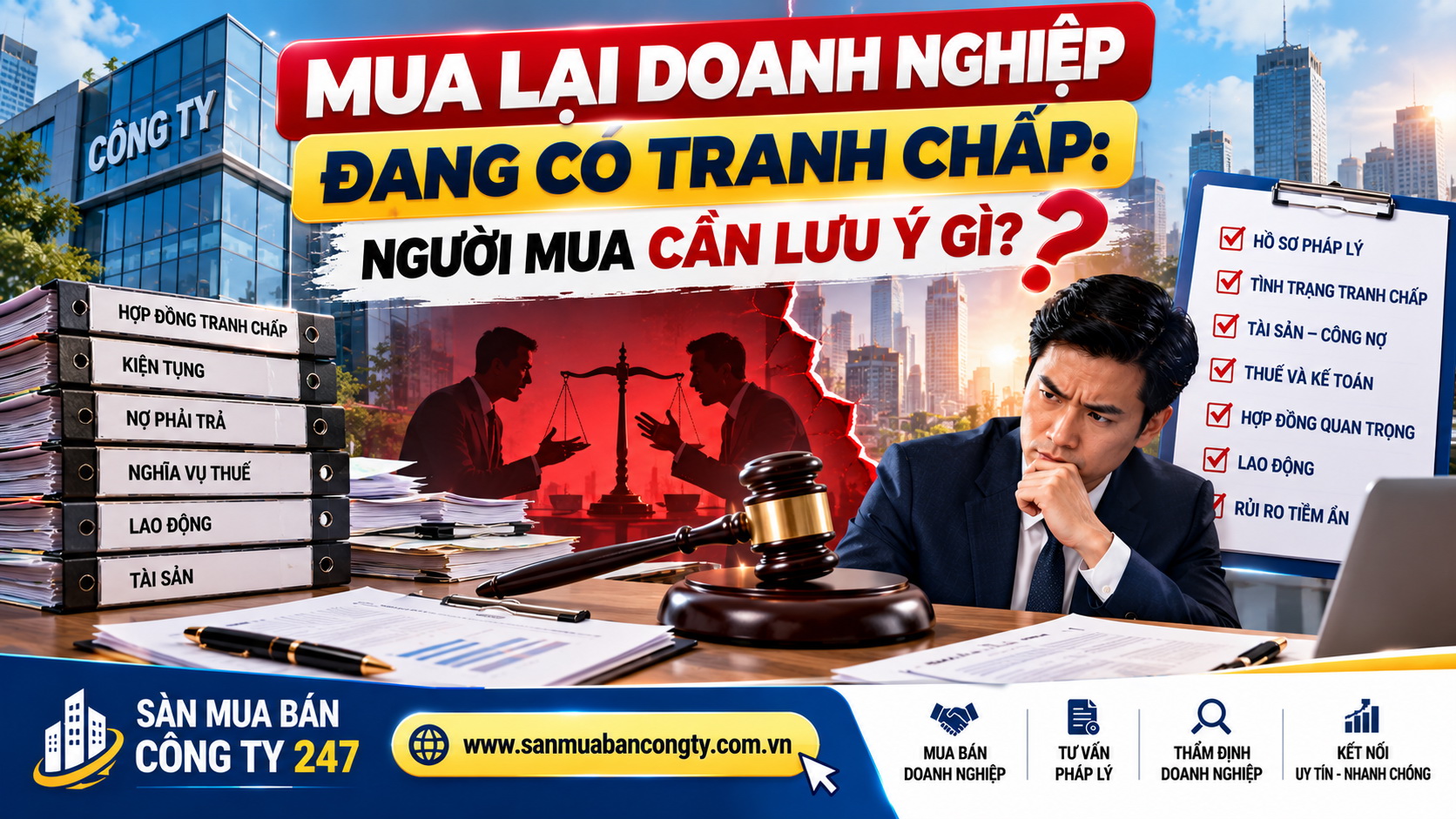 Mua lại doanh nghiệp đang có tranh chấp: Người mua cần lưu ý gì?